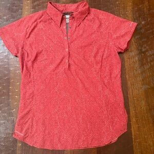 Columbia Women's Red Titanium Omni Dry Collared Shirt